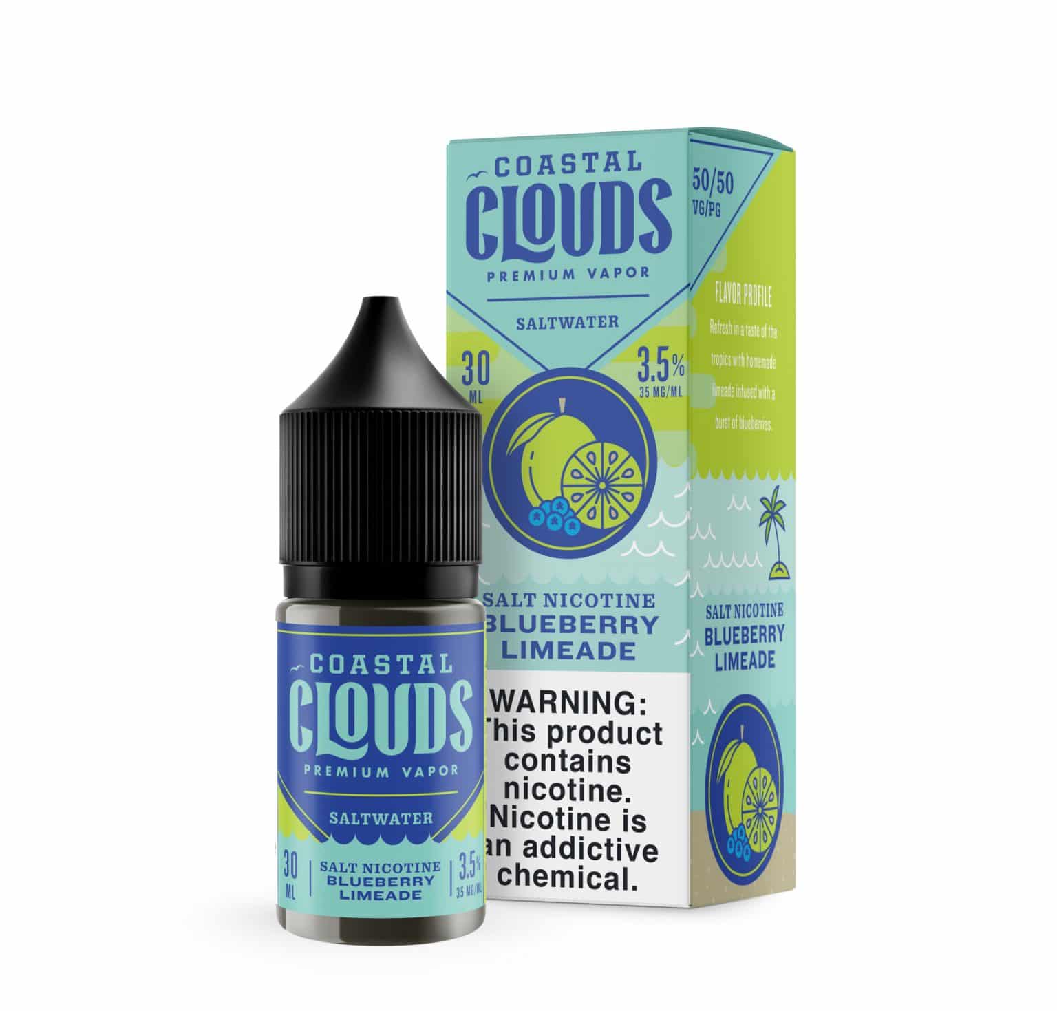 COASTAL CLOUDS ELIQUID SALT 30 ML Golden Door Wholesale & Distribution