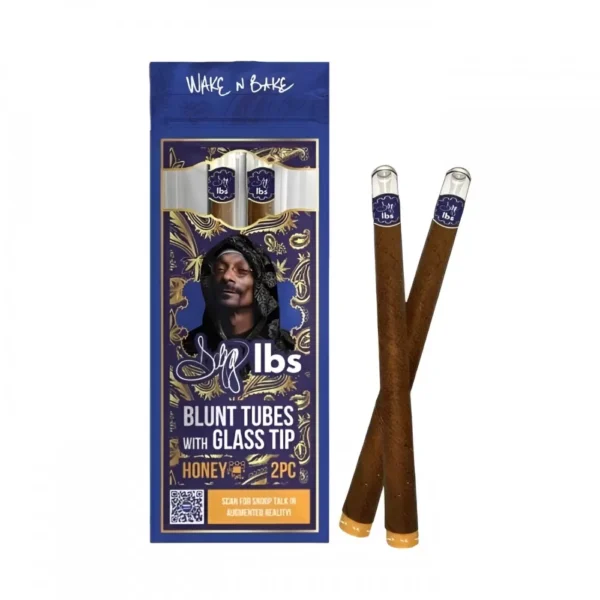 SNOOP DOGG LBS BLUNT TUBES w/GLASS TIP 2/10 PK Golden Door Wholesale & Distribution